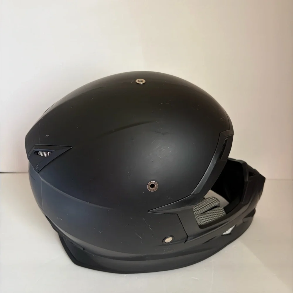 Matte Black Full-Face VR/AR Protective Helmet Cover - Black